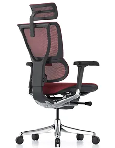 Крісло MIRUS-IOO 2 (IOOE2-AB-HAM-5D-L, сітка T-168-B3 Scarlet), ергономічне 2