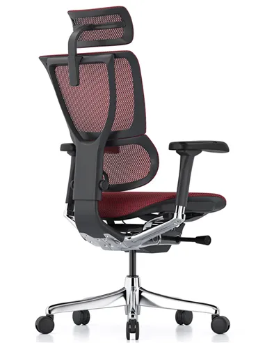 Крісло MIRUS-IOO 2 (IOOE2-AB-HAM-5D-L, сітка T-168-B3 Scarlet), ергономічне