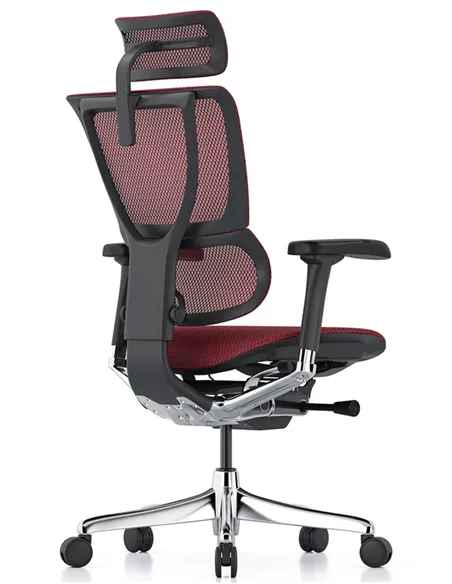 Крісло MIRUS-IOO 2 (IOOE2-AB-HAM-5D-L, сітка T-168-B3 Scarlet), ергономічне
