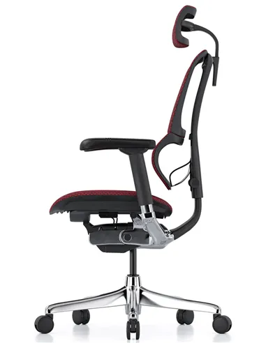 Крісло MIRUS-IOO 2 (IOOE2-AB-HAM-5D-L, сітка T-168-B3 Scarlet), ергономічне