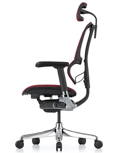 Крісло MIRUS-IOO 2 (IOOE2-AB-HAM-5D-L, сітка T-168-B3 Scarlet), ергономічне