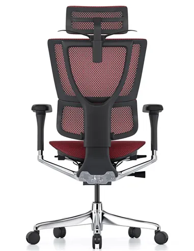 Крісло MIRUS-IOO 2 (IOOE2-AB-HAM-5D-L, сітка T-168-B3 Scarlet), ергономічне