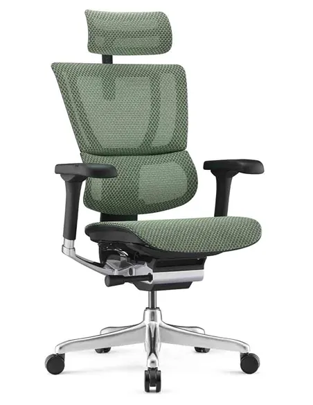 Крісло MIRUS-IOO 2 (IOOE2-AB-HAM-5D-L, сітка Т-168-B6 GREEN), ергономічне