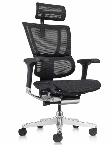 Кресло MIRUS-IOO 2 (IOOE2-AB-HAM-5D-L, сетка Т-168-B1 BLACK), эргономичное