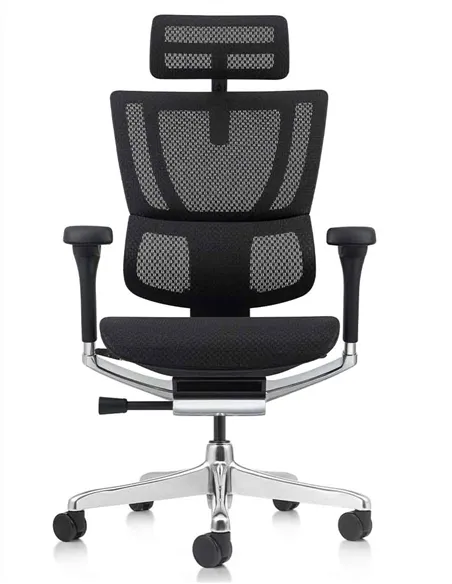Кресло MIRUS-IOO 2 (IOOE2-AB-HAM-5D-L, сетка Т-168-B1 BLACK), эргономичное