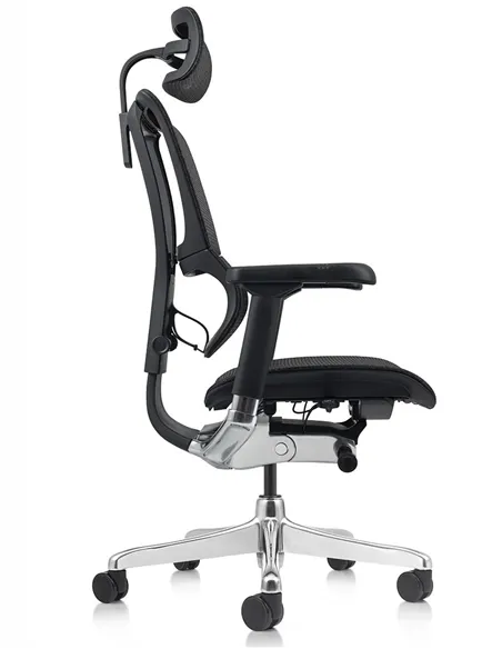 Кресло MIRUS-IOO 2 (IOOE2-AB-HAM-5D-L, сетка Т-168-B1 BLACK), эргономичное