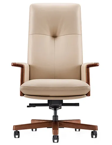 Крісло PULMANN A2262 для керівника, шкіряне, бежевий колір