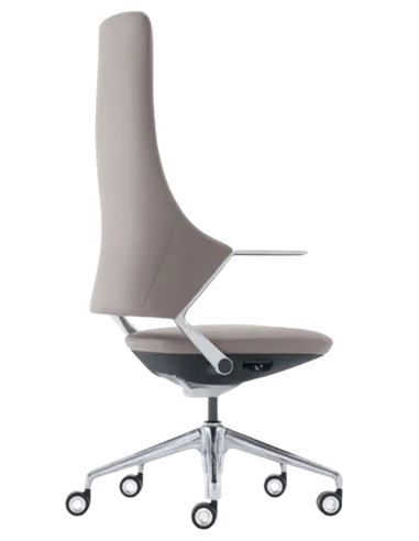 Кресло BALLET FK011 для руководителя, кожаное, бежевый цвет