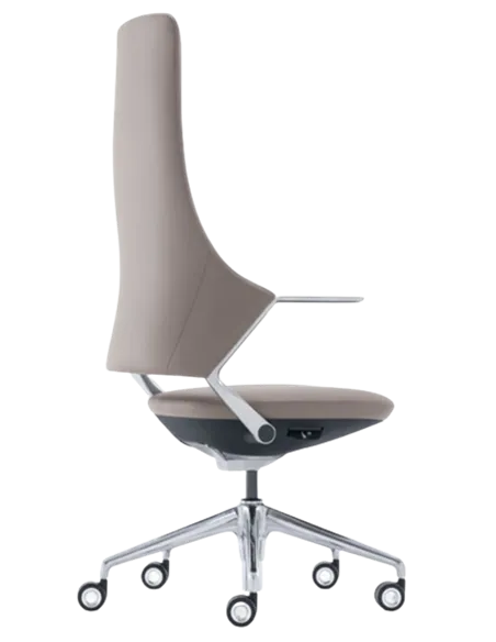 Кресло BALLET FK011 для руководителя, кожаное, бежевый цвет