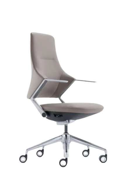 Кресло BALLET FK011 для руководителя, кожаное, бежевый цвет