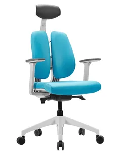 Кресло DUOREST D2 WHITE/BLUE ортопедическое