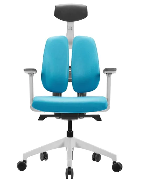 Крісло DUOREST D2 WHITE/BLUE ортопедичне