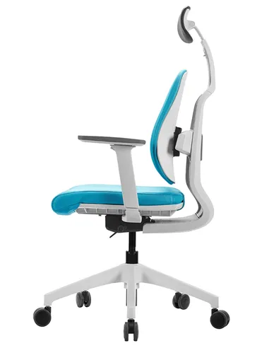 Крісло DUOREST D2 WHITE/BLUE ортопедичне