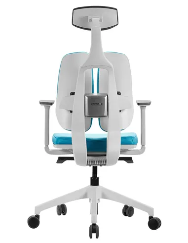 Крісло DUOREST D2 WHITE/BLUE ортопедичне