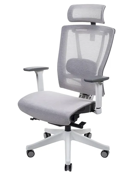 Крісло ERGO CHAIR 2  MESH WHITE, ергономічне, бежеве