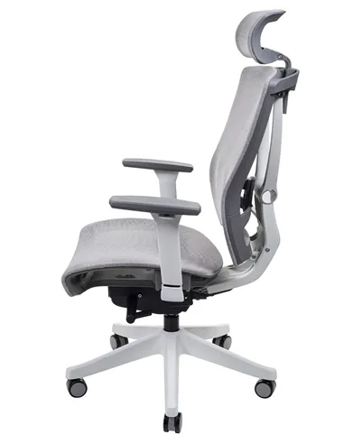Крісло ERGO CHAIR 2  MESH WHITE, ергономічне, бежеве