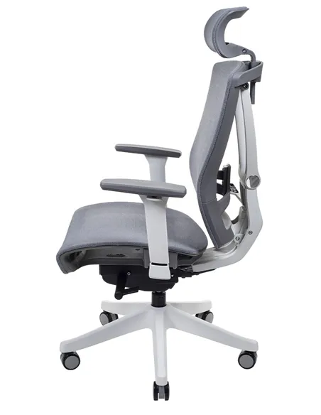Крісло ERGO CHAIR 2 MESH WHITE, ергономічне, сіре