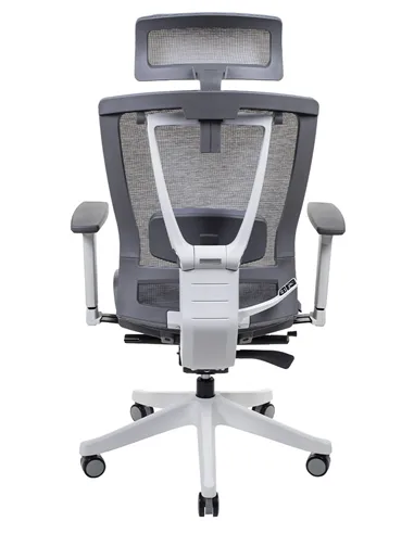 Крісло ERGO CHAIR 2 MESH WHITE, ергономічне, сіре