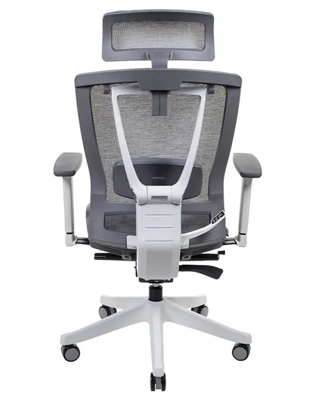 Крісло ERGO CHAIR 2 MESH WHITE, ергономічне, сіре