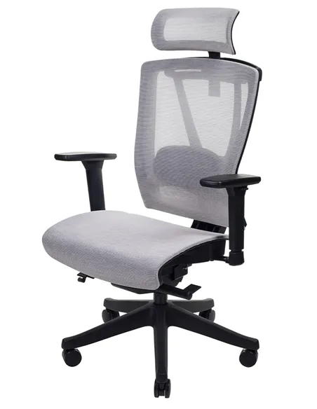 Крісло ERGO CHAIR 2 MESH BLACK, ергономічне, бежеве