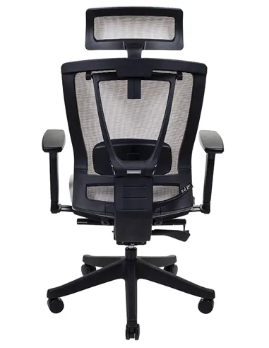 Крісло ERGO CHAIR 2 MESH BLACK, ергономічне, бежеве