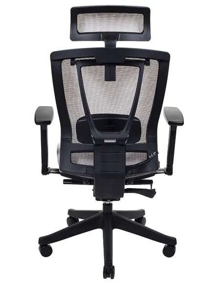 Крісло ERGO CHAIR 2 MESH BLACK, ергономічне, бежеве