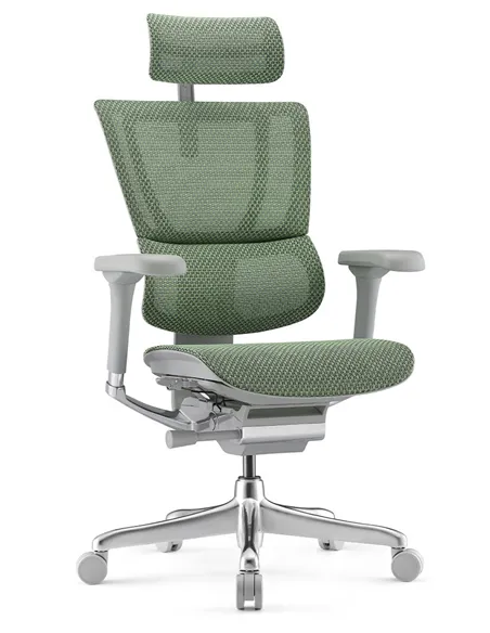 Крісло MIRUS-IOO 2 (IOOE2-AG-HAM-5D-L, СІТКА Т-168-B6 GREEN), ергономічне