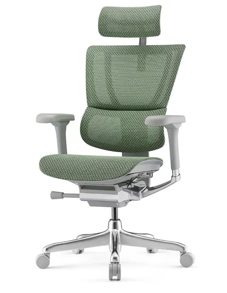 Крісло MIRUS-IOO 2 (IOOE2-AG-HAM-5D-L, СІТКА Т-168-B6 GREEN), ергономічне