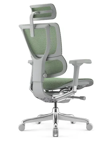Крісло MIRUS-IOO 2 (IOOE2-AG-HAM-5D-L, СІТКА Т-168-B6 GREEN), ергономічне
