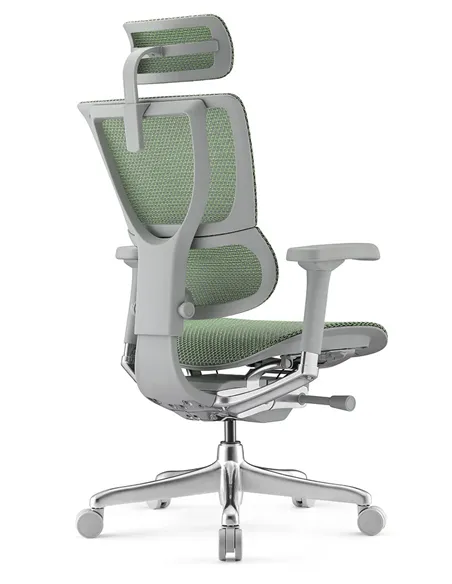 Крісло MIRUS-IOO 2 (IOOE2-AG-HAM-5D-L, СІТКА Т-168-B6 GREEN), ергономічне