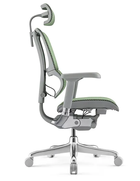 Крісло MIRUS-IOO 2 (IOOE2-AG-HAM-5D-L, СІТКА Т-168-B6 GREEN), ергономічне