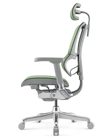 Крісло MIRUS-IOO 2 (IOOE2-AG-HAM-5D-L, СІТКА Т-168-B6 GREEN), ергономічне