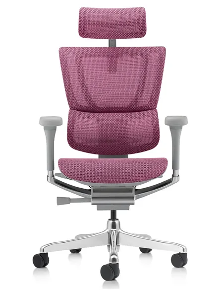 Крісло MIRUS-IOO 2 (IOOE2-AG-HAM-5D-L, СІТКА Т-168-B5 PINK), ергономічне