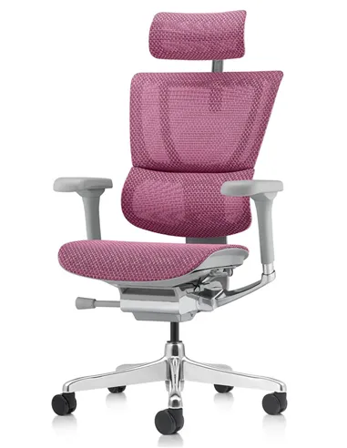 Крісло MIRUS-IOO 2 (IOOE2-AG-HAM-5D-L, СІТКА Т-168-B5 PINK), ергономічне