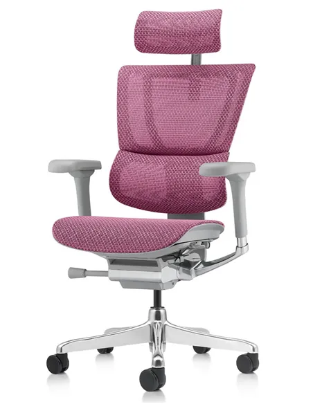 Крісло MIRUS-IOO 2 (IOOE2-AG-HAM-5D-L, СІТКА Т-168-B5 PINK), ергономічне