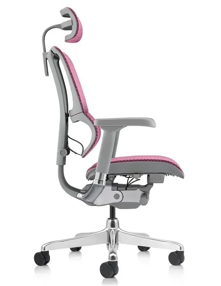 Крісло MIRUS-IOO 2 (IOOE2-AG-HAM-5D-L, СІТКА Т-168-B5 PINK), ергономічне
