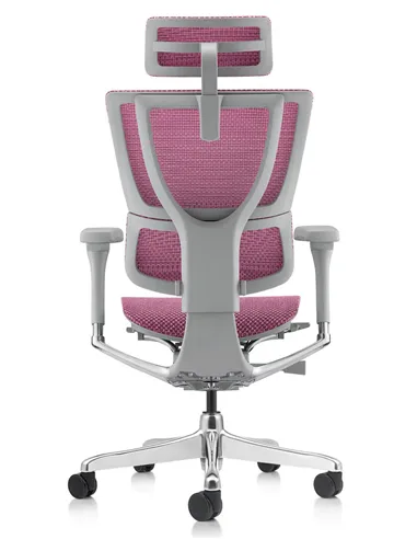 Крісло MIRUS-IOO 2 (IOOE2-AG-HAM-5D-L, СІТКА Т-168-B5 PINK), ергономічне