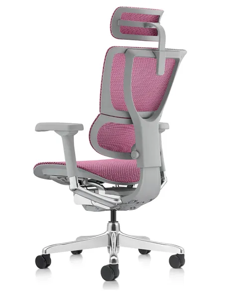 Крісло MIRUS-IOO 2 (IOOE2-AG-HAM-5D-L, СІТКА Т-168-B5 PINK), ергономічне