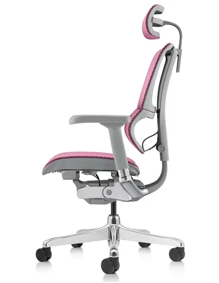 Крісло MIRUS-IOO 2 (IOOE2-AG-HAM-5D-L, СІТКА Т-168-B5 PINK), ергономічне