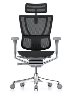 Крісло MIRUS-IOO 2 (IOOE2-AG-HAM-5D-L, СІТКА Т-168-B1 BLACK), ергономічне