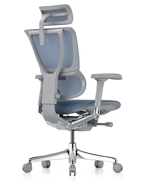 Кресло MIRUS-IOO 2 (IOOE2-AG-HAM-5D-L, СЕТКА Т-168-B4 COBALT), эргономичное