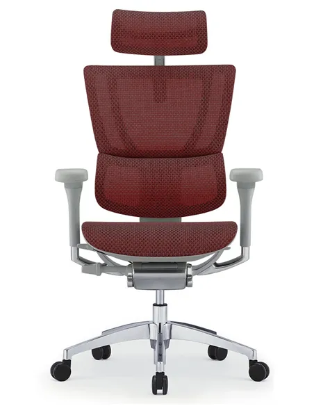 Крісло MIRUS-IOO 2 (IOOE2-AG-HAM-5D-L, СІТКА T-168-B3 SCARLET), ергономічне