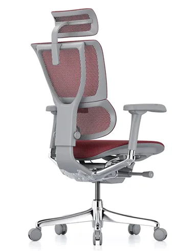Крісло MIRUS-IOO 2 (IOOE2-AG-HAM-5D-L, СІТКА T-168-B3 SCARLET), ергономічне