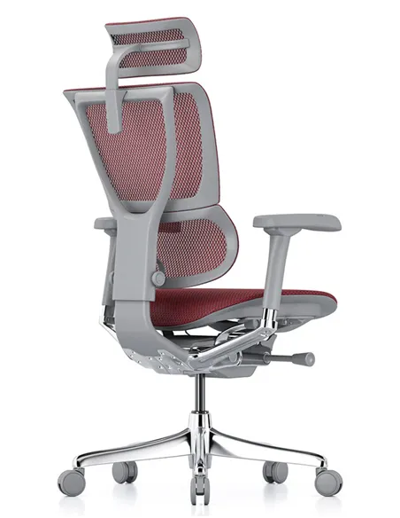 Крісло MIRUS-IOO 2 (IOOE2-AG-HAM-5D-L, СІТКА T-168-B3 SCARLET), ергономічне