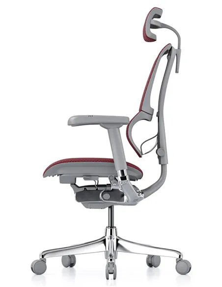 Крісло MIRUS-IOO 2 (IOOE2-AG-HAM-5D-L, СІТКА T-168-B3 SCARLET), ергономічне