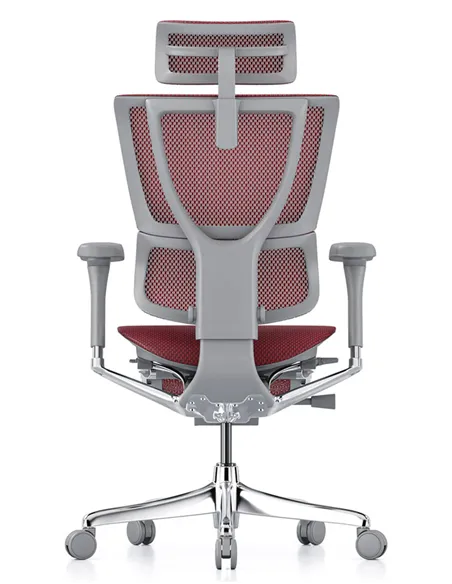Крісло MIRUS-IOO 2 (IOOE2-AG-HAM-5D-L, СІТКА T-168-B3 SCARLET), ергономічне