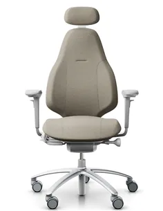 Крісло FLOKK RH MEREO 220 SILVER GREY ергономічне, новозеландська вовна CAPTURE (GABRIEL)