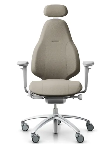 Крісло FLOKK RH MEREO 220 SILVER GREY ергономічне, новозеландська вовна CAPTURE (GABRIEL)