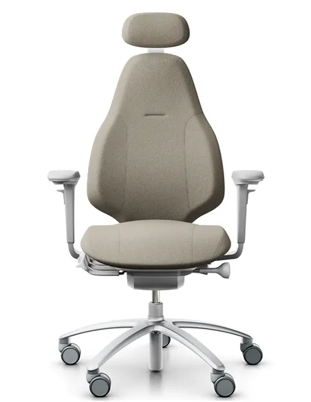 Крісло FLOKK RH MEREO 220 SILVER GREY ергономічне, новозеландська вовна CAPTURE (GABRIEL)