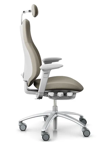 Крісло FLOKK RH MEREO 220 SILVER GREY ергономічне, новозеландська вовна CAPTURE (GABRIEL)